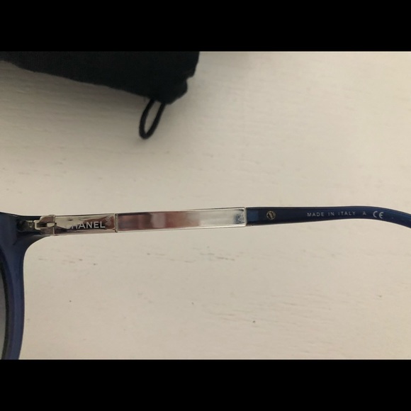 CHANEL Navy Blue Sunglasses main image 4